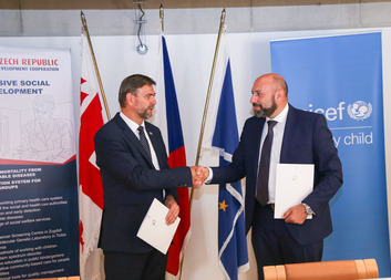 Czech Caritas launched new partnership with Unicef to support primary healthcare in Georgia