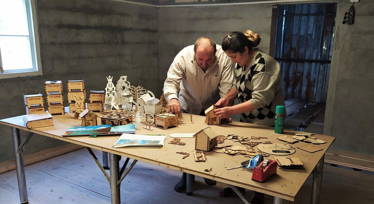 Jambul Tsulukidze's wooden workshop Jambul Tsulukidze's wooden workshop