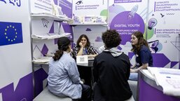 With the support of the European Union, Tamar from Georgia, who has a hearing impairment, is helping other young persons with disabilities find employment